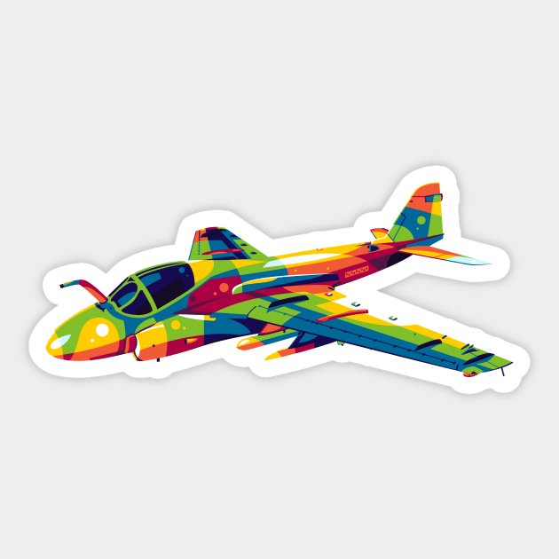 A-6 Intruder Sticker by wpaprint